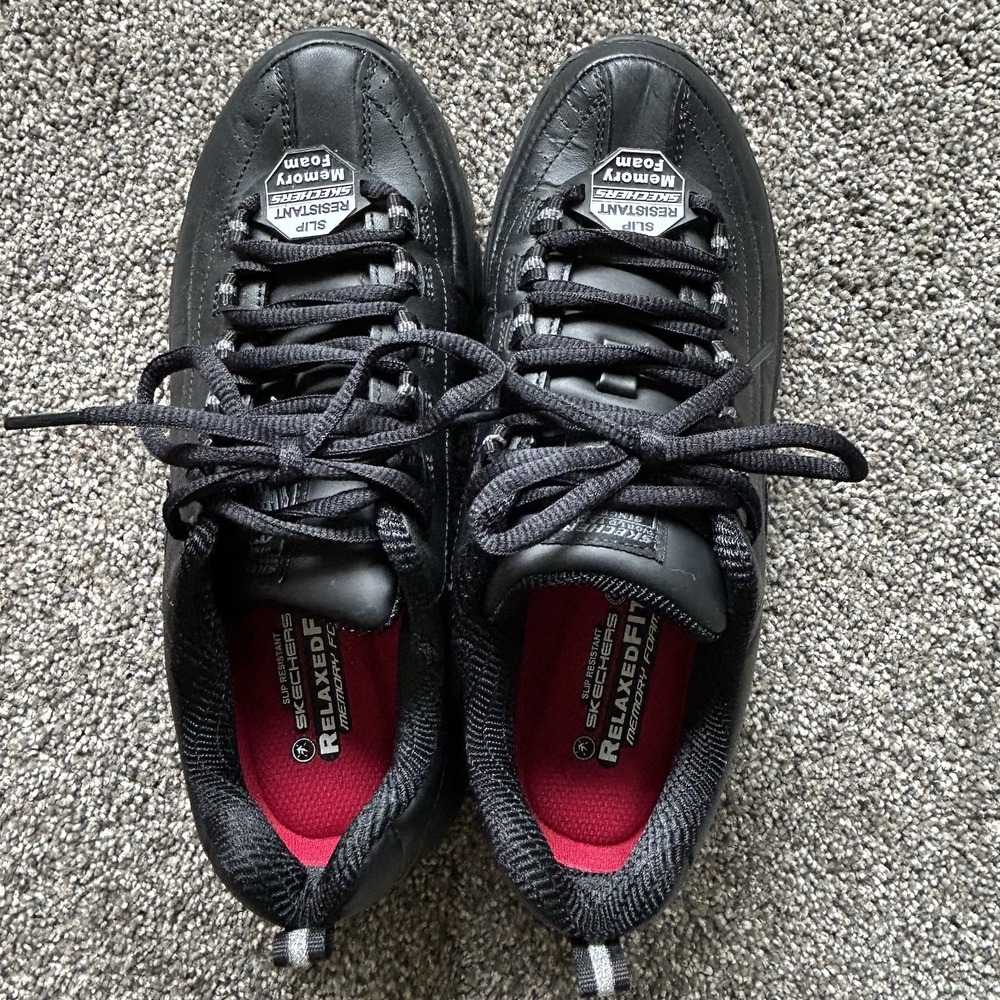 Skechers Sure Track Trickel Slip Resistant Work Shoes Women's Size 7.5 (76550) - Picture 6 of 11